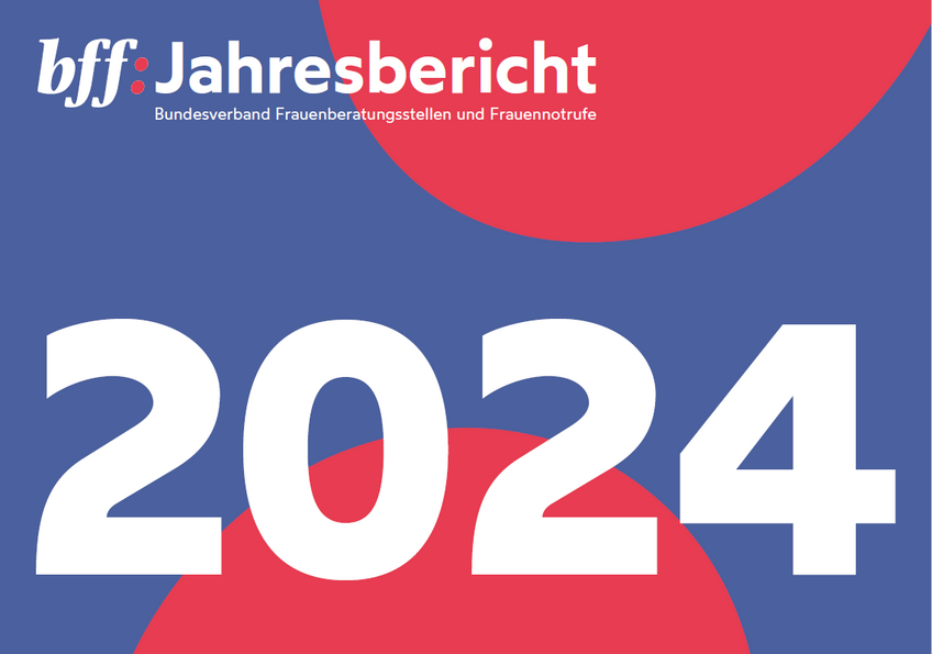 Titelseite bff-Jahresbericht 2024