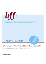 Titelbild des Positionspapiers zu Chatkontrolle