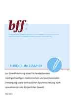 Cover Forderungspapier nach Vergewaltigung